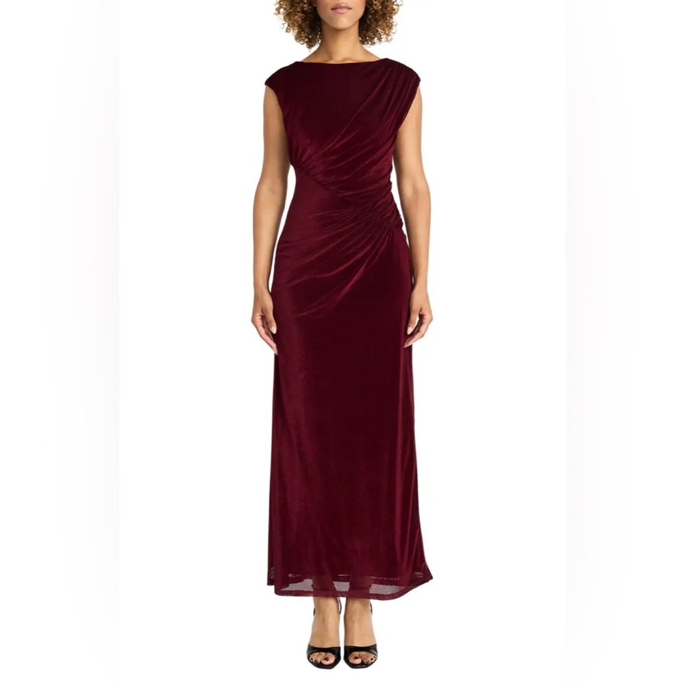 Maggy London Red Wine Gown Size 16
